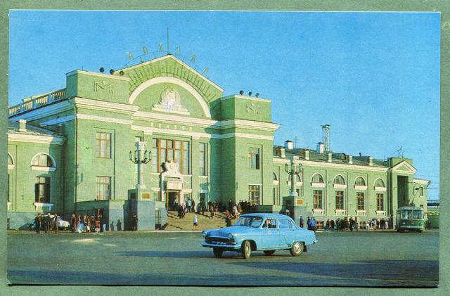 Железнодорожный вокзал (Омск) - фото, описание